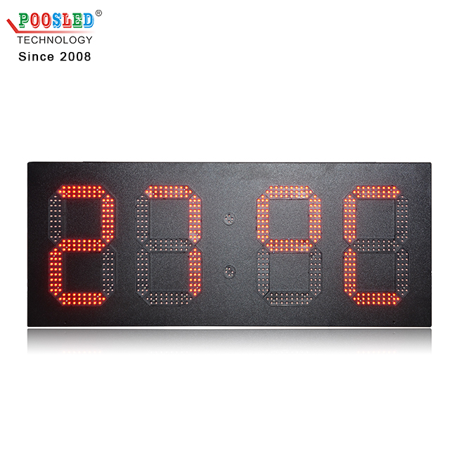 High Quality Outdoor 10 Inch Red 88:88 Led Time And Temperature Sign 
