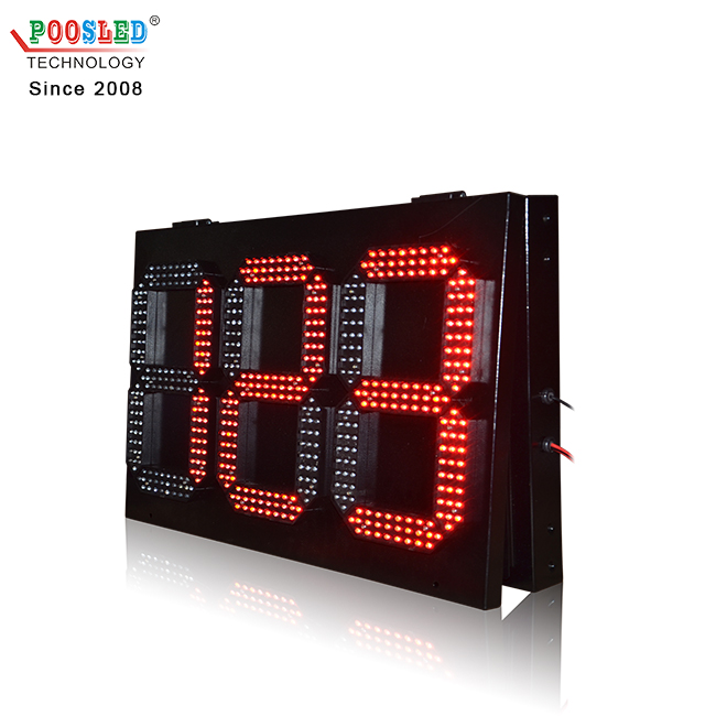 Outdoor Using Iron Cabinet 10 Inch 3 Digits 888 Red Outdoor Led Display for Countdown Timer