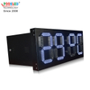 Waterproof Iron Cabinet 12 Inch 7 Segment Single White 88:88 Led Wall Clock 