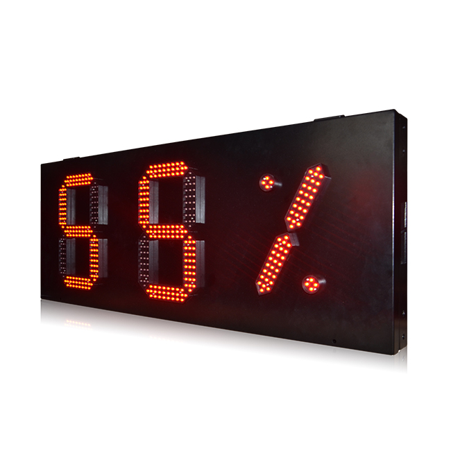 New Design 10'' Red Outdoor Digital Led Humidity Sign