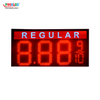 Popular Single Red Outdoor 12''+6'' Regular 8.88 9/10 Led Gas Price Sign