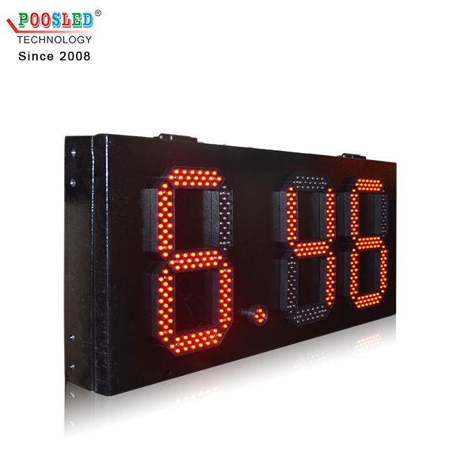 Hot Sale Waterproof 7 Segment 12'' Single Red 8.88 Gas Station Led Display