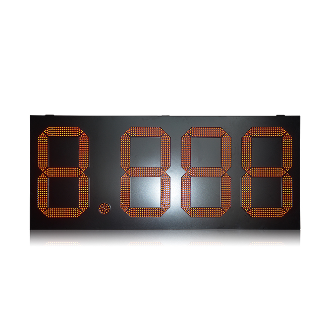 Outdoor Waterproof Large Red 24 " 8.888 Led Gas Price Sign