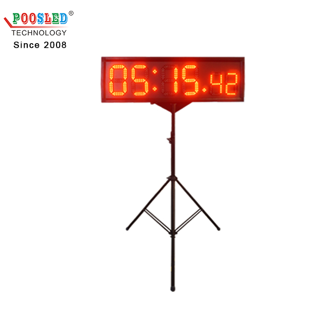 Special Design Waterproof 8''+6'' Red Led Sports Countdown Timer 