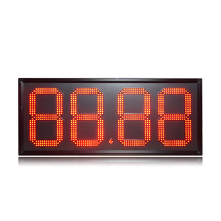 Popular Outdoor Waterproof D15" Red 88.88 Remote Control Led Gas Price Sign