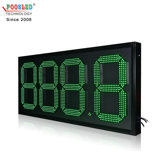 Professional Wholesale 15'' Waterproof Green 888.8 Led Gas Price Sign 