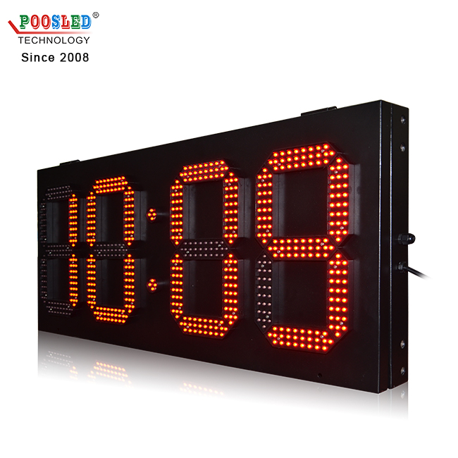 High Quality Ip53 Outdoor 12 Inch Single Red Gps Led Digital Clock 