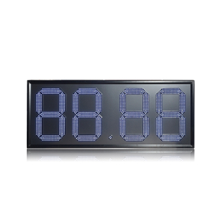 Popular Mexico 18'' Large 7 Segment 88.88 White Led Gas Price Sign