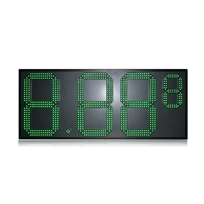 Hot Sale 8.88 9 High Brightness Green 7 Segment Led Gas Price Board 