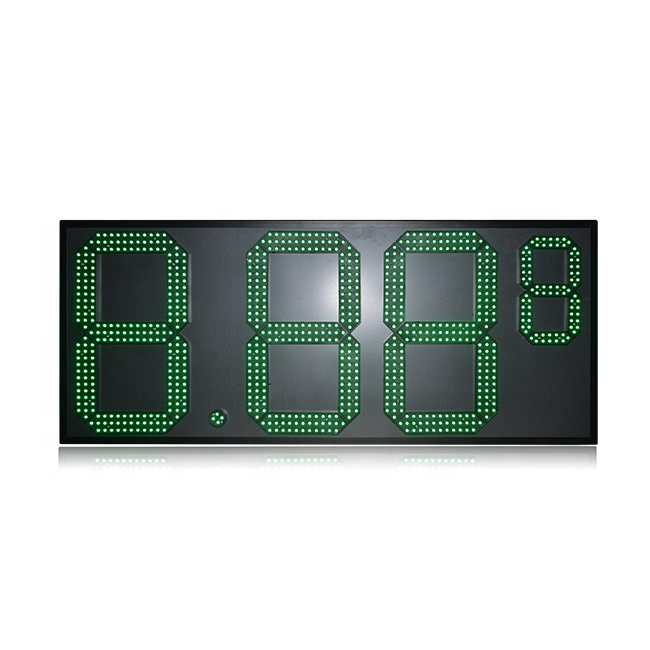 Hot Sale 8.88 9 High Brightness Green 7 Segment Led Gas Price Board 