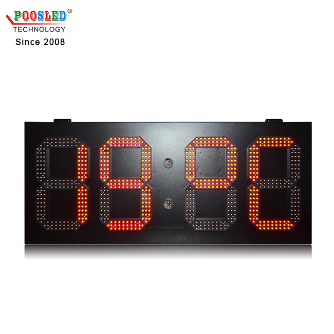 High Quality Ip53 Outdoor 12 Inch Single Red Gps Led Digital Clock 