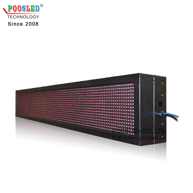 IP53 P10 Red 4x1 Programmable Led Advertising Display