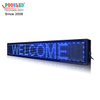 High Brightness Semi Outdoor Single Color Led Scrolling Sign 