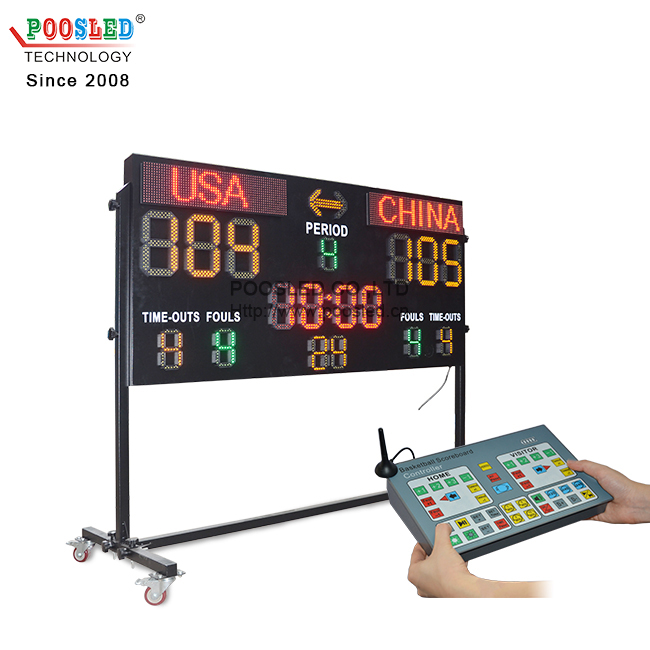 12 Years Manufacturer Basketball LED Sports Scoreboard for Professional Basketball Match 