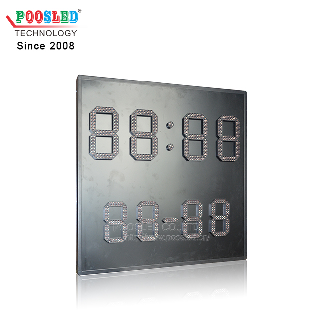 GPS Digital Led Clock Display Outdoor Led Clock Time Date Sign
