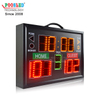 RF Remote Control Portable Aluminum Frame Basketball Scoreboard 