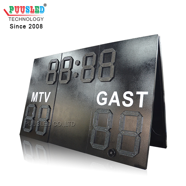 Outdoor Waterproof LED 7 Segment Digital Football Scoreboard For Football Games