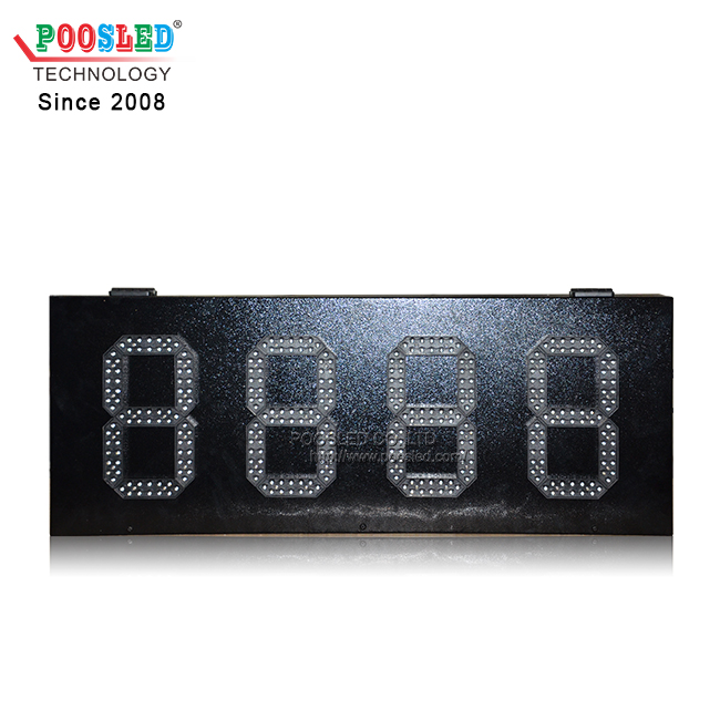 IP53 Iron Cabinet Yellow LED Time & Temperature Sign LED 7 Segment Module Digit Sign