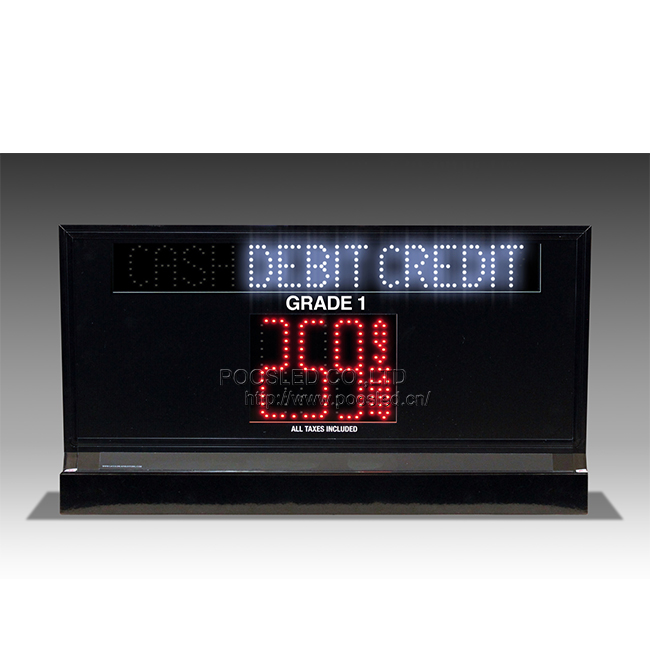 Led Gas Price Changer With Cash Credit Debit 5.0” PCB Digits led gas price signs
