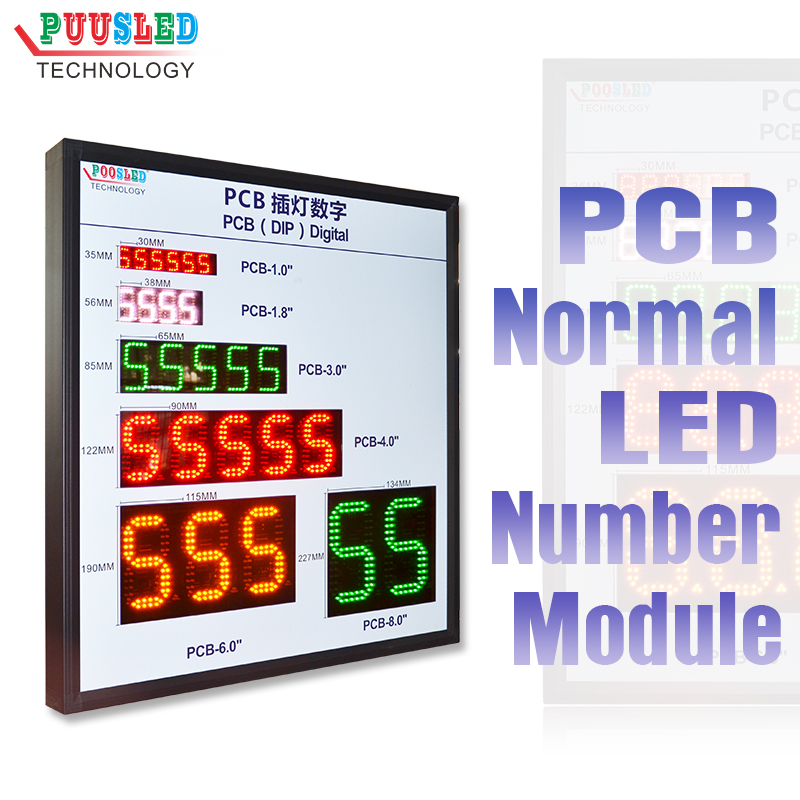  PCB Normal LED Number Module