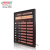 Multifunction Exchange Rate Board Red Nixie Tube Sign with Scrolling Sign Magnetic Label