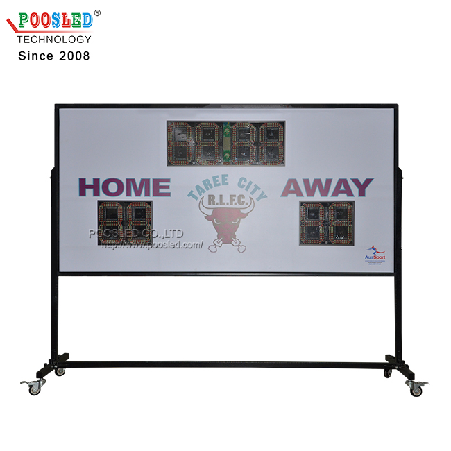 Hot Sale 12 Inch Red&Green&Yellow Portable Led Football Stadium Scoreboards