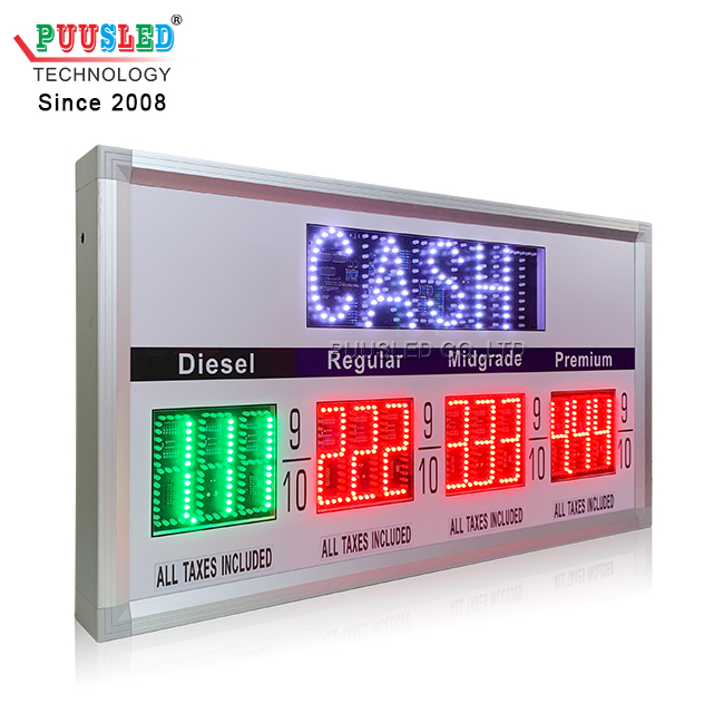 Good quality LED Pump Topper Led Gas Price Sign for gas station