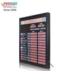 Indoor Using 1 Inche LED Nixie Tube12 Countries Exchange Rate Board with LED Scrolling Sign 