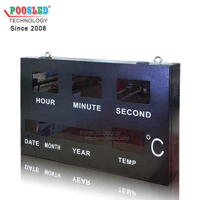 12 Years Experience LED Sign Manufacturer Wholesale Time & Temp Sign