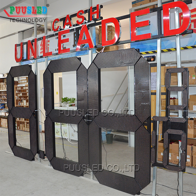 Waterproof Outdoor Led Sign Large Size Digital Led Gas Price Sign Electronic Led Digit Price Sign