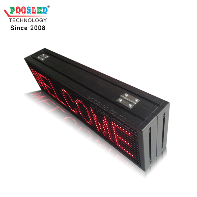 Good Price P10 Single Red Semi-outdoor Led Advertising Display
